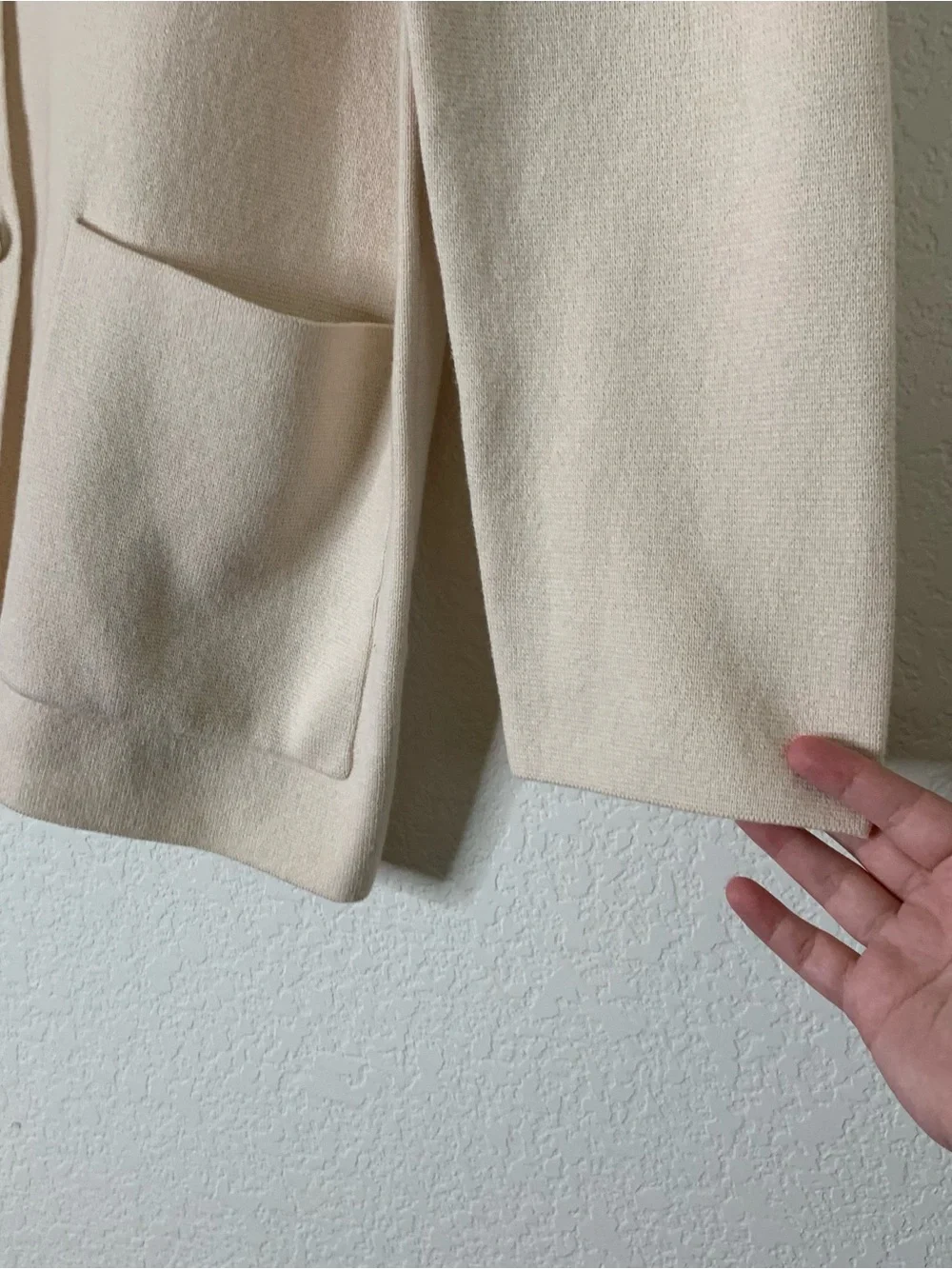 J.Crew Womens Cream Giselle sweater Blazer S
